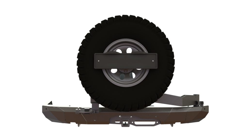 Бампер задний Toyota Land Cruiser Prado 150 2017+ лебедка,калитка центр