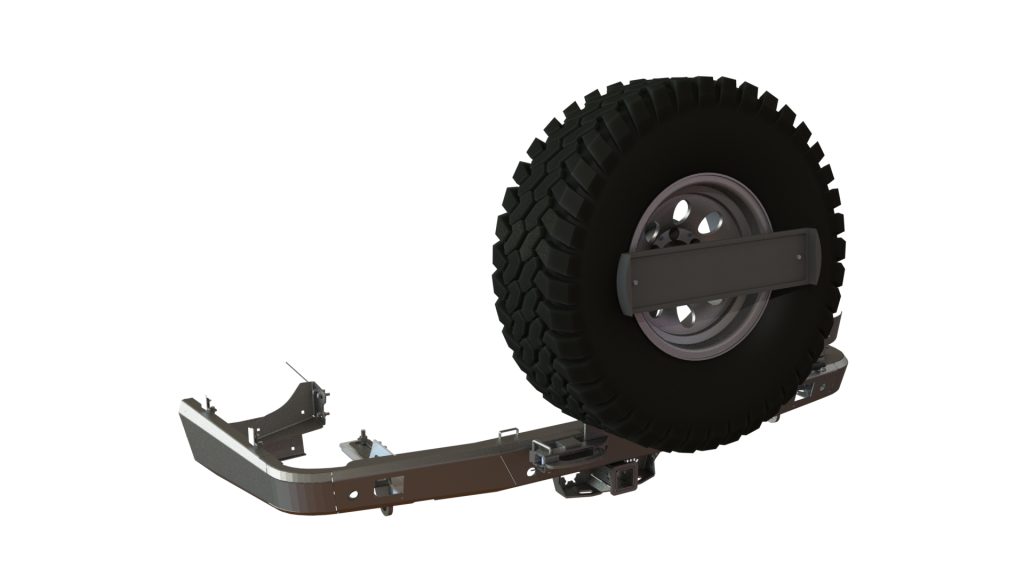 Бампер задний Toyota Land Cruiser 200 2015+ калитка центр, под ПТФ Бампер задний Toyota Land Cruiser 200 2015+ калитка центр, под ПТФ