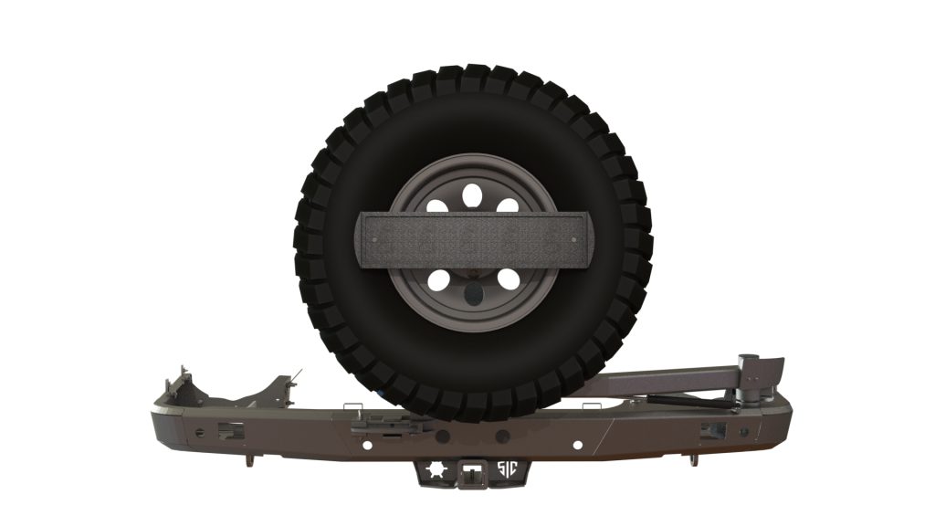 Бампер задний Toyota Land Cruiser 200 2015+ калитка центр, под ПТФ Бампер задний Toyota Land Cruiser 200 2015+ калитка центр, под ПТФ