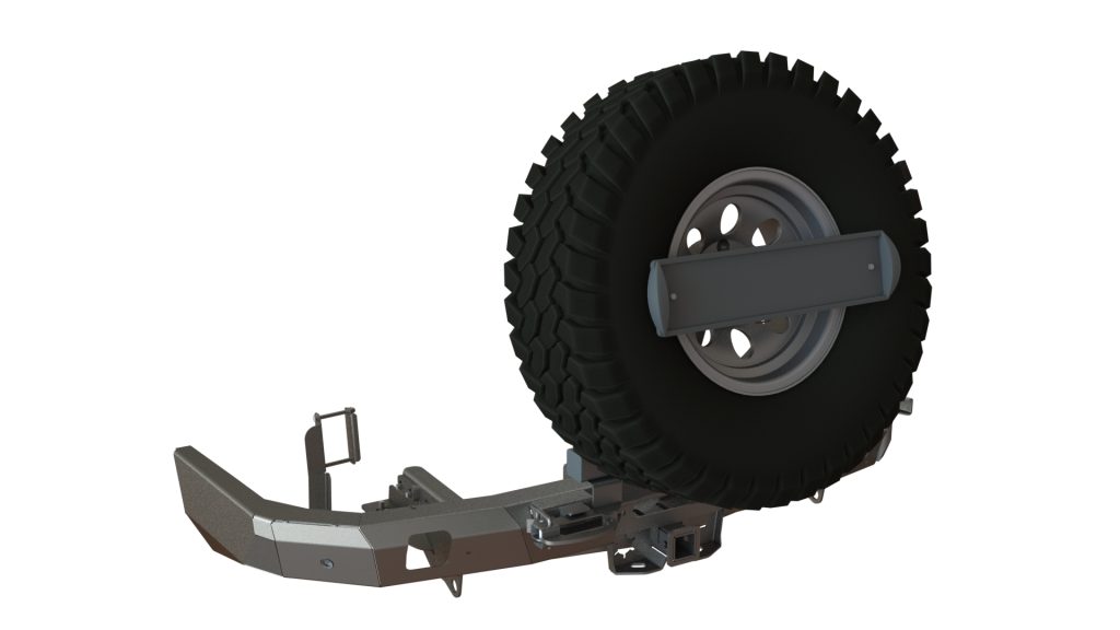 Бампер задний Toyota Fortuner 2015+ лебедка, калитка центр, под ПТФ Бампер задний Toyota Fortuner 2015+ лебедка, калитка центр, под ПТФ