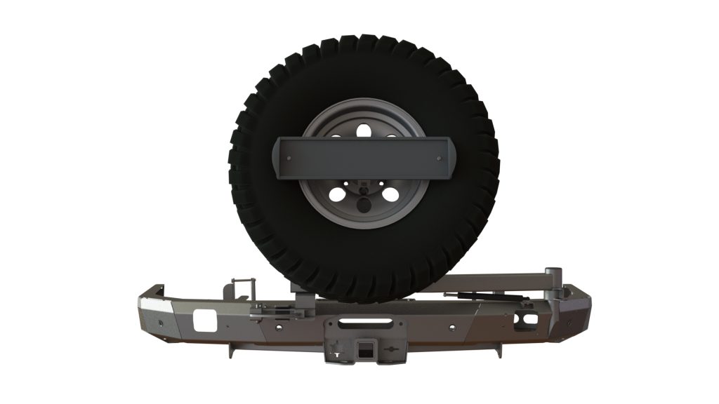 Бампер задний Toyota Fortuner 2015+ лебедка, калитка центр, под ПТФ Бампер задний Toyota Fortuner 2015+ лебедка, калитка центр, под ПТФ