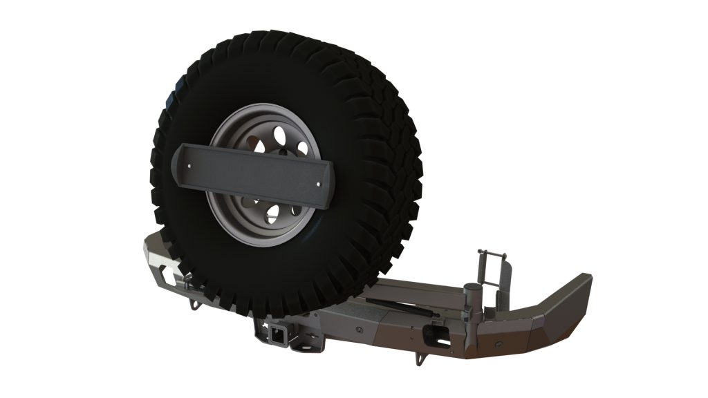 Бампер задний Toyota Fortuner 2015+ лебедка, калитка центр, под ПТФ Бампер задний Toyota Fortuner 2015+ лебедка, калитка центр, под ПТФ