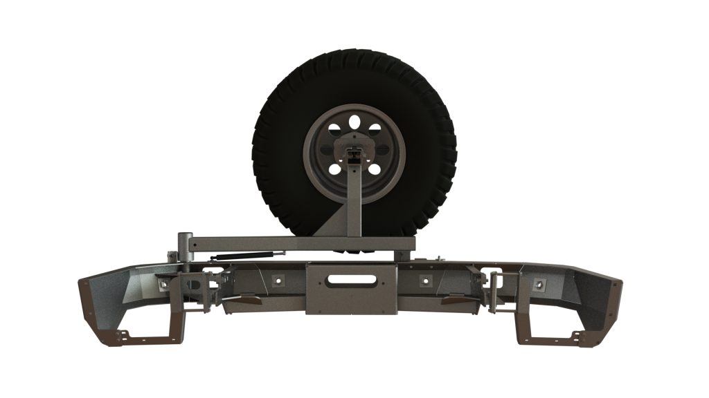 Бампер задний Toyota Fortuner 2015+ лебедка, калитка центр, под ПТФ Бампер задний Toyota Fortuner 2015+ лебедка, калитка центр, под ПТФ