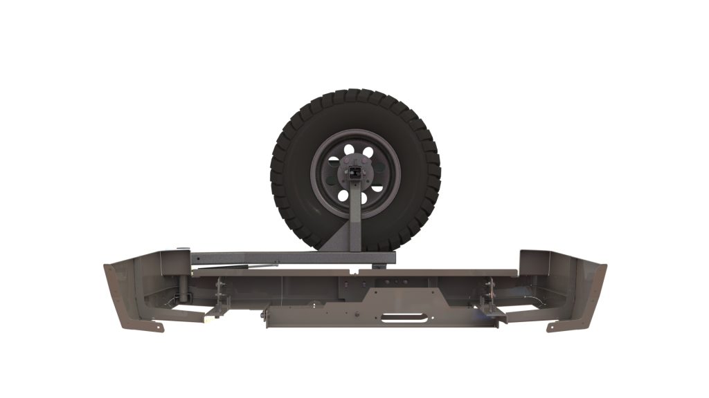 Бампер задний Toyota Land Cruiser 100 лебедка, калитка центр