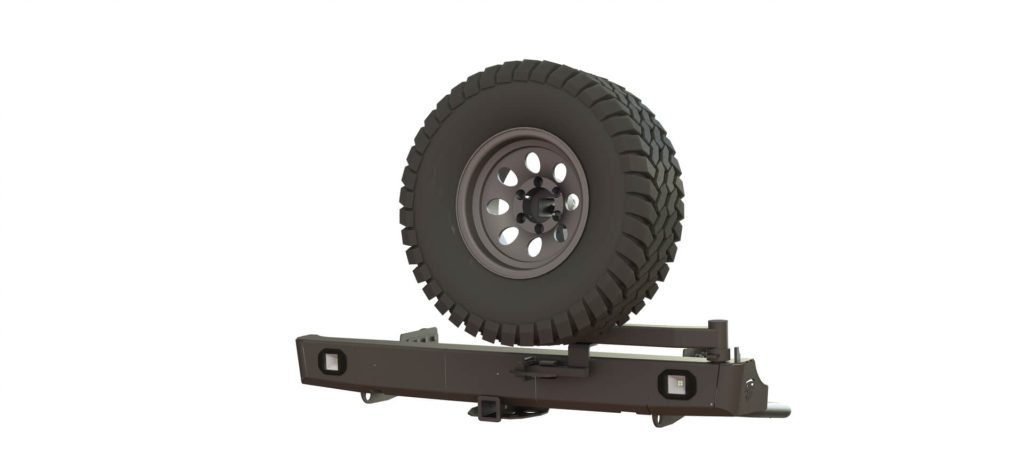 Бампер задний Mitsubishi L200 2019+ калитка центр, под ПТФ Бампер задний Mitsubishi L200 2019+ калитка центр, под ПТФ