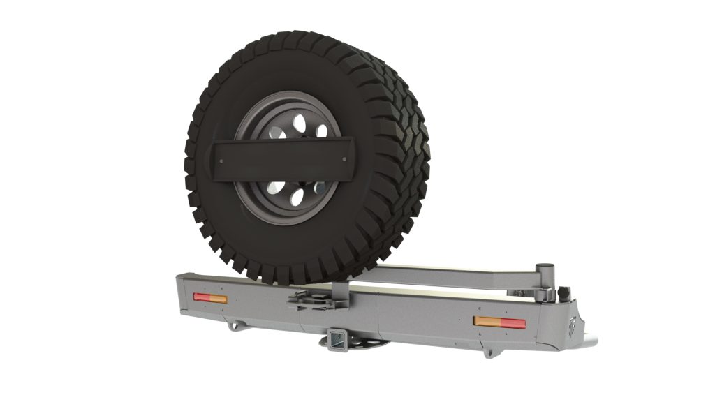 Бампер задний Mitsubishi L200 2013-2015 (длинный кузов) калитка центр, фонари Бампер задний Mitsubishi L200 2013-2015 (длинный кузов) калитка центр, фонари