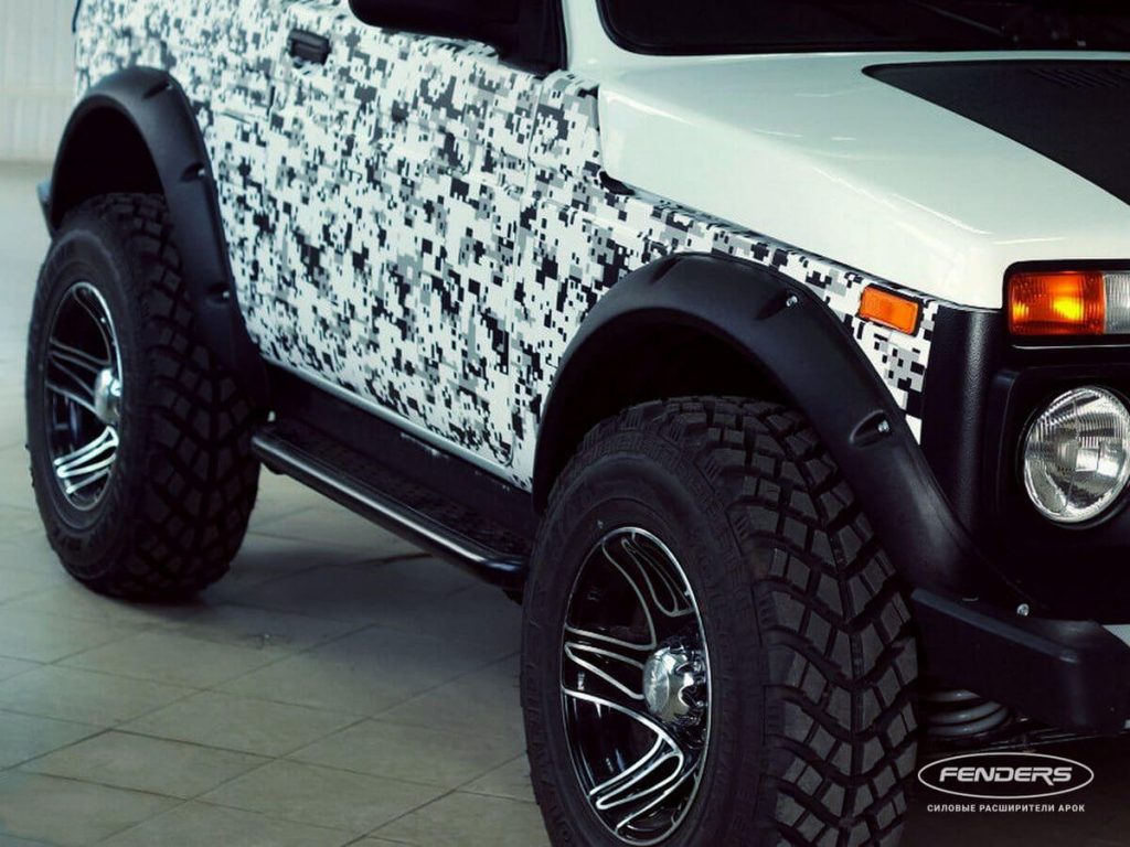 Расширители колесных арок Lada Niva 3-дверная под резаные арки
