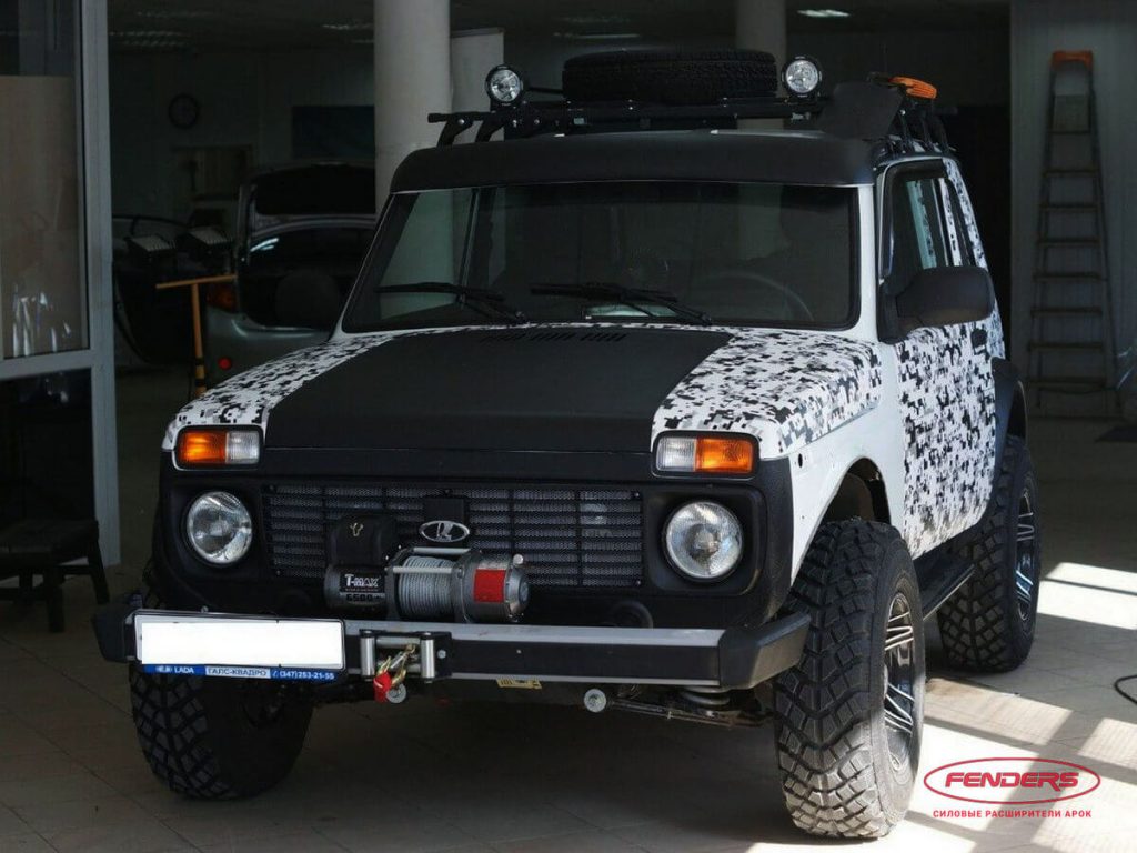 Расширители колесных арок Lada Niva 3-дверная под резаные арки