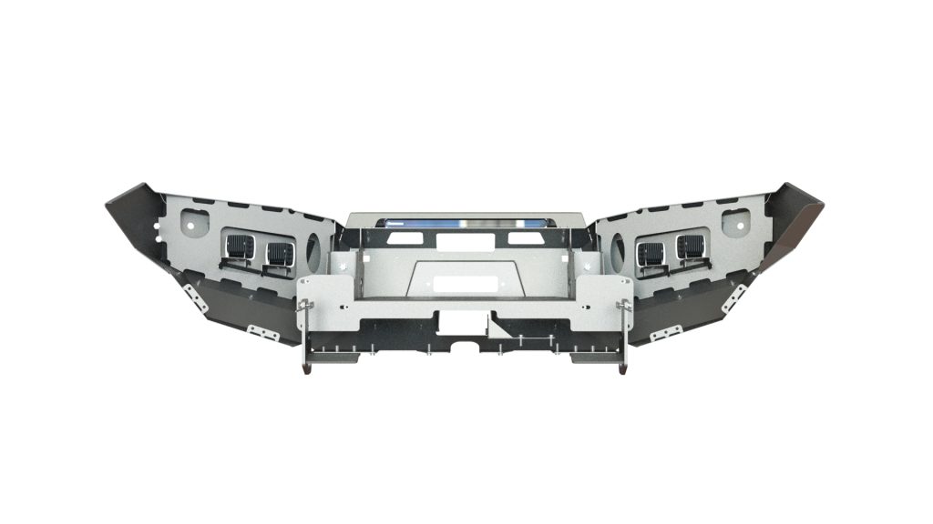 Бампер передний Nissan Patrol Y62 2010-2014 балка и ПТФ КОМПЛЕКТ 1