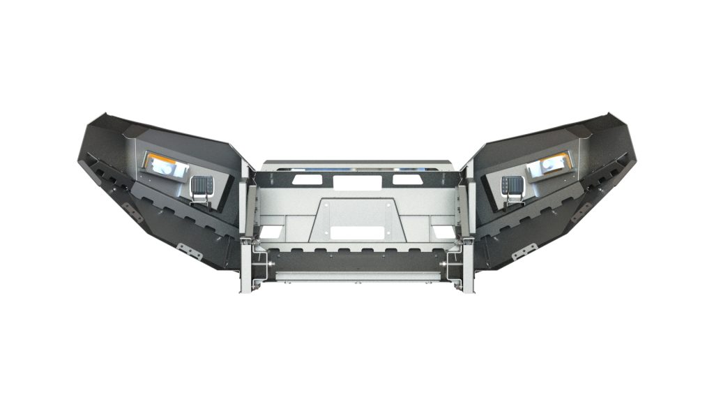 Бампер передний Mitsubishi L200 2019+ балка и ПТФ КОМПЛЕКТ 2