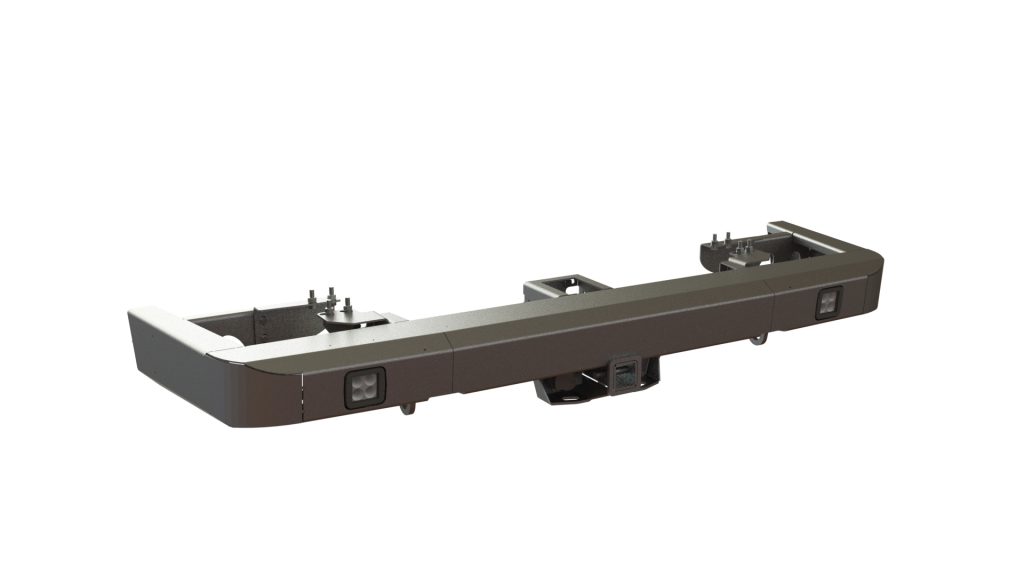 Бампер задний Уаз Патриот 2015+ фонари заднего хода/ПТФ Бампер задний Уаз Патриот 2015+ фонари заднего хода/ПТФ