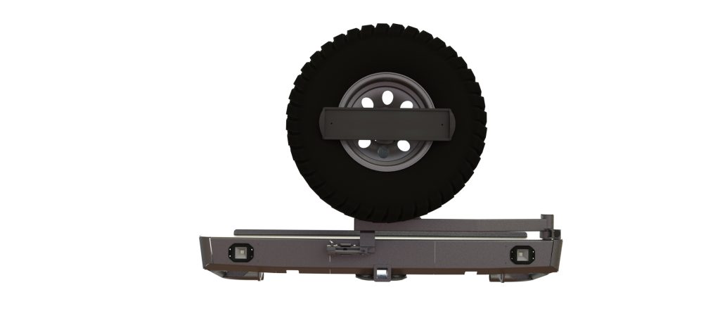 Бампер задний Nissan Navara калитка центр, фонари заднего хода/ПТФ