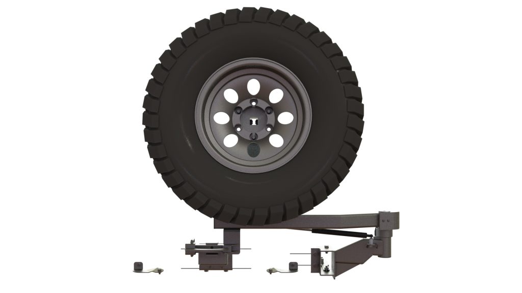 Калитка в штатный бампер Toyota Land Cruiser Prado 95