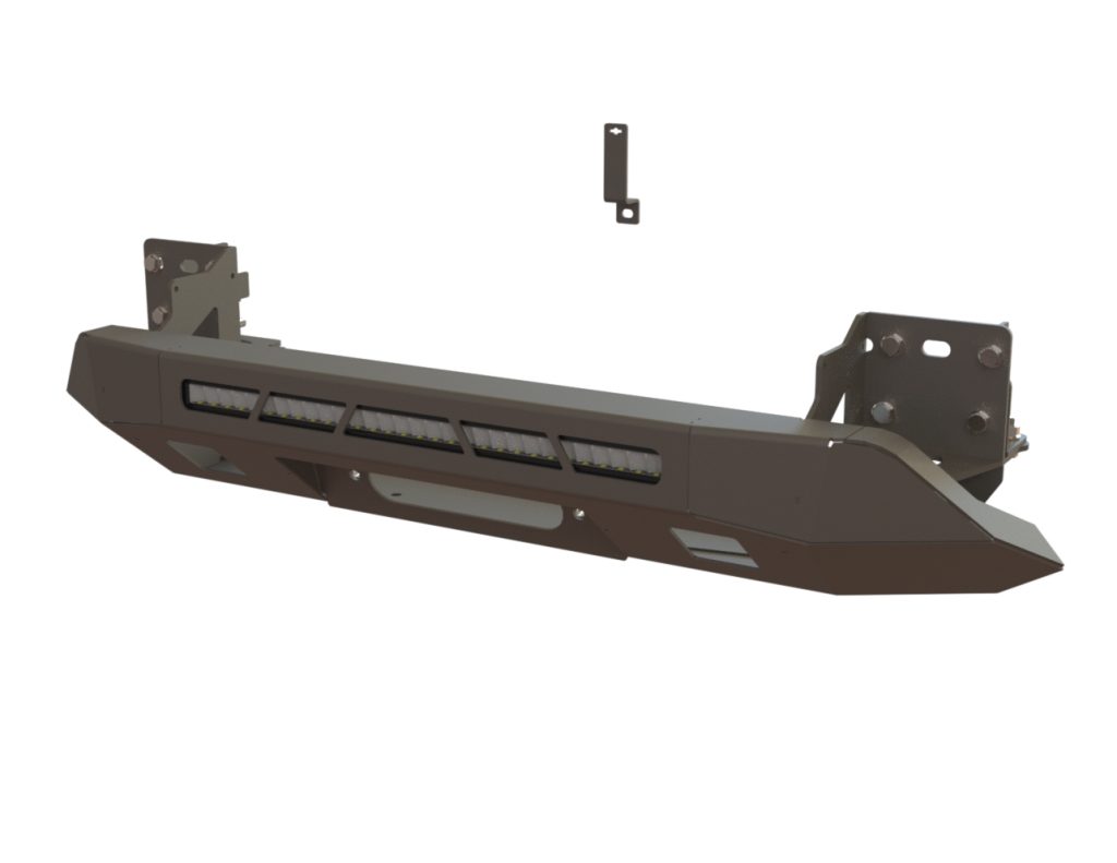 Мини силовик Changan Hunter Plus 2022+ с площадкой для лебедки КОМПЛЕКТ 2