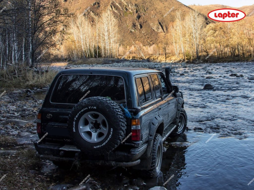 Расширители колесных арок Toyota Land Cruiser 80 (передние 80 мм, задние 80 мм)