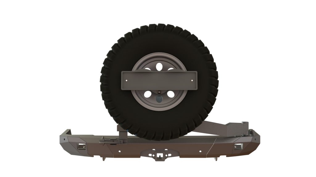 Бампер задний Toyota Land Cruiser Prado 150  2009-2017 калитка центр, под ПТФ