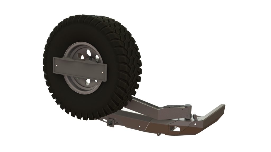 Бампер задний Toyota Land Cruiser Prado 150  2009-2017 калитка центр, под ПТФ