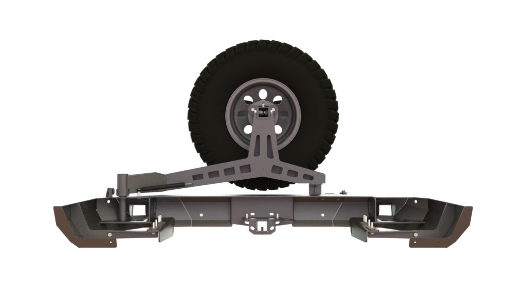 Бампер задний Toyota Land Cruiser Prado 150  2009-2017 калитка центр, под ПТФ