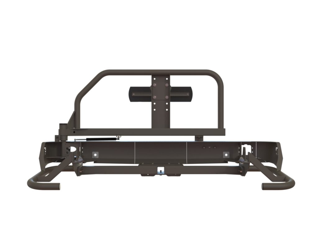 Бампер задний Changan Hunter Plus 2022+ калитка центр (УСИЛЕННАЯ),под ПТФ