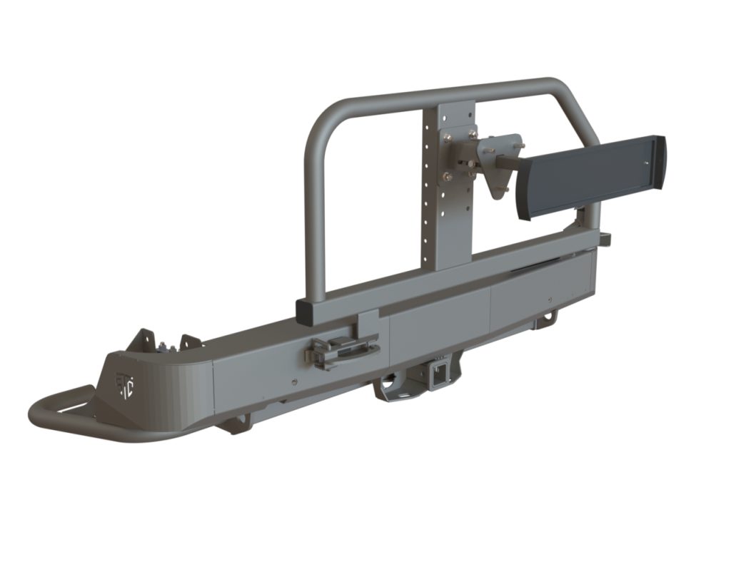 Бампер задний Changan Hunter Plus 2022+ калитка центр (УСИЛЕННАЯ)