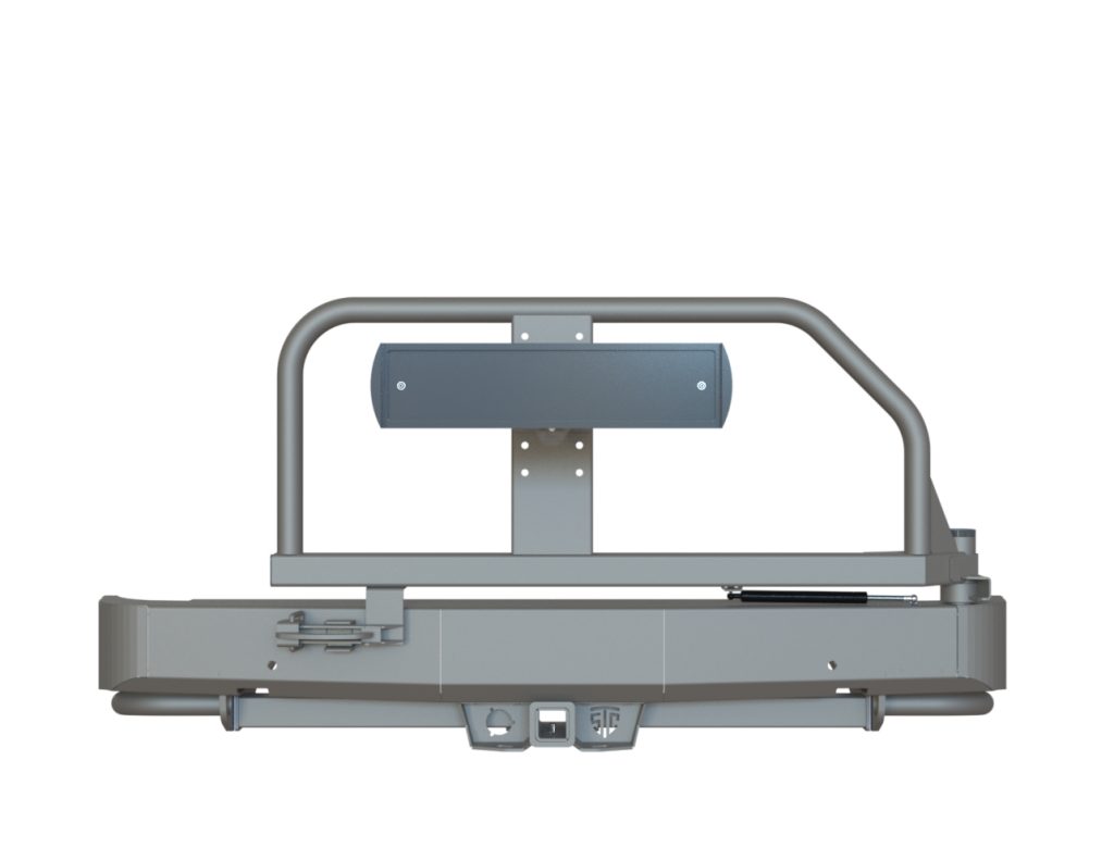Бампер задний Changan Hunter Plus 2022+ калитка центр (УСИЛЕННАЯ)