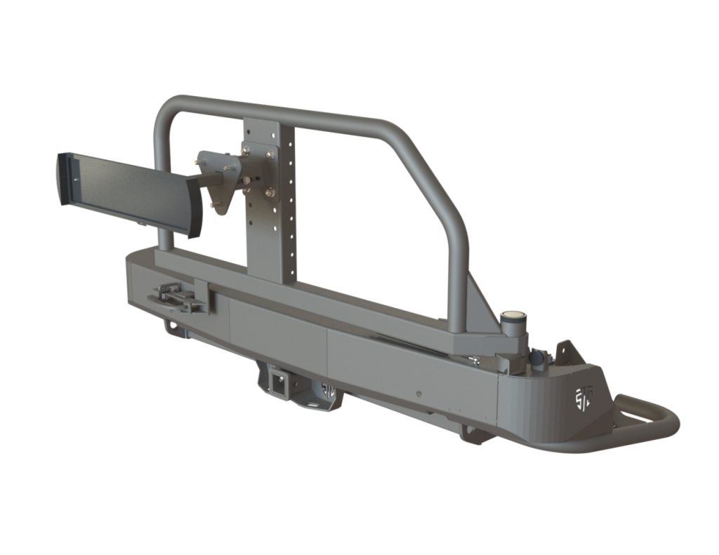 Бампер задний Changan Hunter Plus 2022+ калитка центр (УСИЛЕННАЯ)