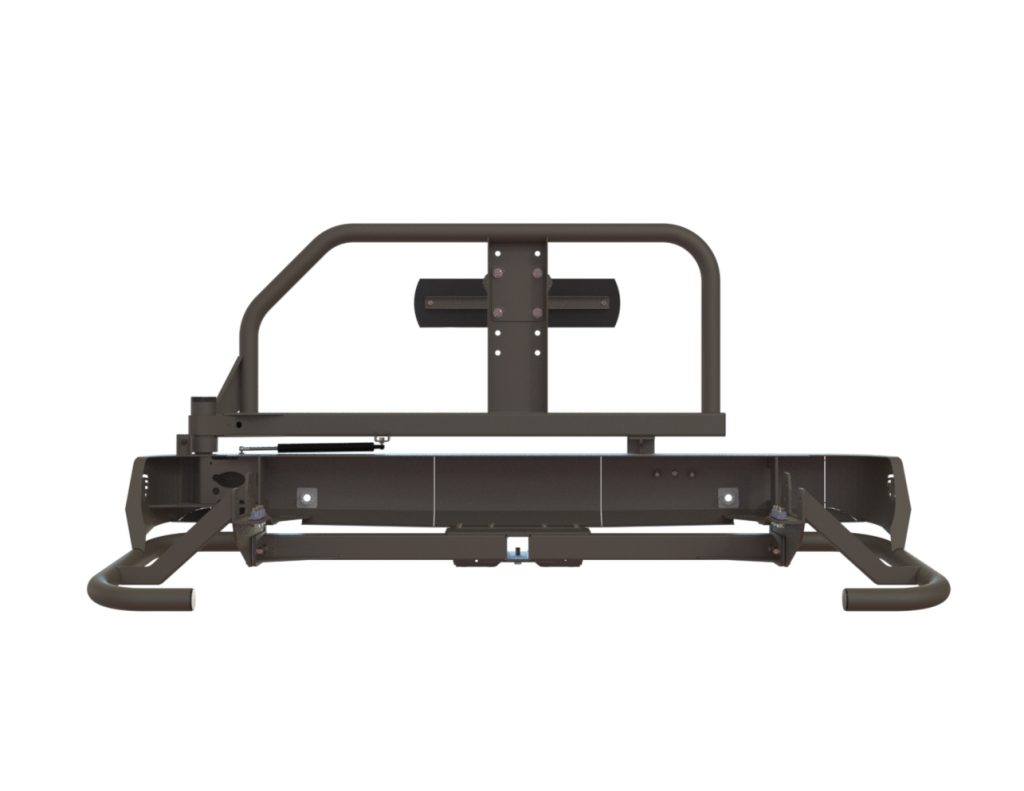 Бампер задний Changan Hunter Plus 2022+ калитка центр (УСИЛЕННАЯ)